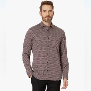 Ted Baker London Slim Fit Geometric Print Shirt (Size 4 / L)​​​